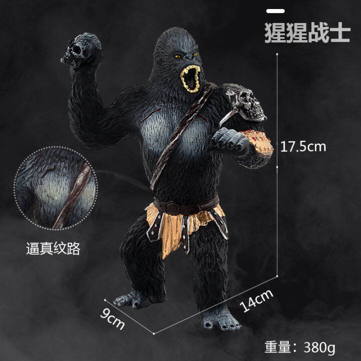 Large Mountain Gorilla King Kong Toys Realistic Hand Painted Gorilla