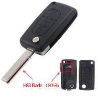 【COOL】 MOON RISING MOTORCYCLE PARTS Jingyuqin Car Key 433Mhz ID46ถาม/FSK สำหรับ Peugeot 307 407 607 807 Partner Citroen C3 C4 C8 Xsara 3B HCA/VA2 CE0536/0523