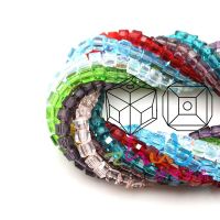 [COD] handmade beading beads loose wholesale 2/3mm square crystal 100pcs/piece