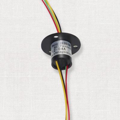 ‘；【-； Slip-Ring 4 Channel 2A 12.5Mm Conductiveelectric Collector 360-Degree Rotation Slip Ring