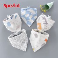 【CW】 Bandana Bibs Baby Burp Cloths   Cotton - 5 Pcs/lot Aliexpress