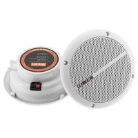 2pcs 2-Way Outdoor Waterproof Ceiling Speakers for Home Bathroom Boat Yacht Speakers Audio Loundspeaker Stereo Music Player