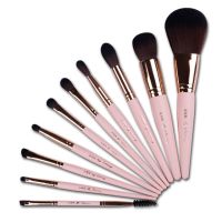 Mydestiny Makeup Brush-Yellow Series 11Pcs Synthetic Brushes Set-Faceye Cosmetic Pen-Artificial Hair-Beauty-Beginer Tool