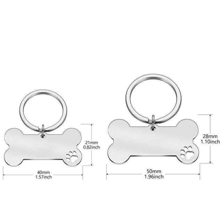 j09ป้าย-id-สุนัขแมว10ชิ้นสร้อยคอรูปกระดูกรูปคอเหล็กกล้าไร้สนิมส่วนบุคคลสำหรับสัตว์เลี้ยงจี้ชื่อสัตว์เลี้ยงจานลูกสุนัขห้อยคอรูปกระดูก