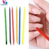 Wholesale 500 Pcs Colorful Nail Art Wood Stick Cuticle Pusher Remover Gel Polish Manicure Design Professional Nail Accessories