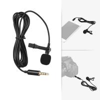 Condenser Lapel Microphone Mini Portable Lavalier Clip-on Omnidirectional Metal Microphone for Phone for martphone Laptop PC