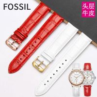 Fossil/fossil นาฬิกาผู้หญิงหนังหัวเข็มขัด cowhide นาฬิกา 12 14 16 มม.นาฬิกาสายคล้องอุปกรณ์เสริม