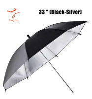 ร่มสะท้อนสำหรับไฟสตูดิโอ/ร่มกระจายแสง ขนาด 33 นิ้ว (สีดำ-เงิน) Photography Reflector Umbrella Studio Reflector 33"/ 85cm (Black-Silver)