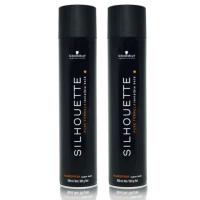 (แพ็คคู่) Schwarzkopf Professional Silhouette Super Hold Hair spray 500ml. สเปรย์ฝุ่น จัดทรงผม ชวาสคอฟ ซีลูเอทท์ 500มล. (แพ็คคู่)