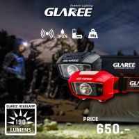 ส่งฟรี ไฟฉายคาดหัวรุ่นใส่ถ่าน GLAREE Headlamp 190 Lumen อุปกรณณ์ส่องสว่าง