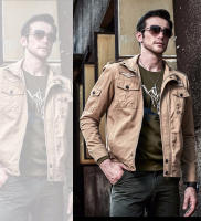 Field Jacket เสื้อแจ็คเก็ตแฟชั่น แต่งอาร์มสุดเท่ (10293MM)