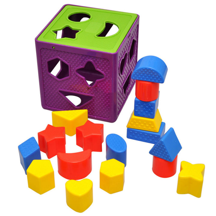 บล็อกหยอด-360-องศา-ของเล่นเสริมพัฒนาการเด็กปลอดสารพิษ-เป็นของเล่นเสริมทักษะเด็ก-หลากสี