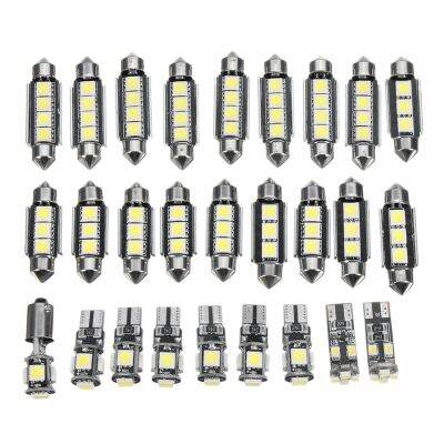 27Pcs White In-Car Led Light Kit For - E-Class W211 2002-2008