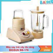 Máy xay sinh tố 2 trong 1 Bigsun BB-179 Công nghệ Nhật Bản Màu ngẫu nhiên