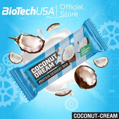 BioTechUSA Protein Dessert Bar 50g-Coconut Dream โปรตีนขนม บาร์-รสมะพร้าว (โปรตีนขนม ขนมคนรักสุขภาพ)