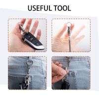 Titanium Quick Release Buckle Portable Multifunctional Outdoor Tool Waist Belt Quick Buckle Keyring for Bag/Purse/Belt