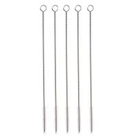 ◎☬ Straw Brush 1PCS Reusable Stainless Steel Drinking Straws Cleaning Brush Cleans Alink Nylon Skinny Pipe Tube Cleaner