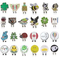 New Golf Ball Mark+Golf Hat Clip Magnetic Alloy marker golf accessories Eagle Tiger One putter Flog Glass Lucky clover