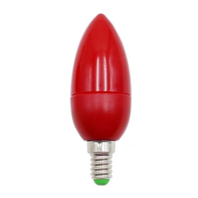 【☄New Arrival☄】 lan84 หลอดไฟเทียน Led หลอดไฟโชคลาภสีแดงไฟพระเจ้าประหยัดพลังงาน E12ไฟเทียน