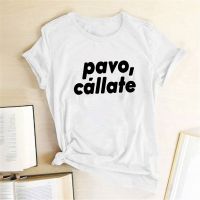 Pavo Callate Print Feminist T-shirt Women Summer Casual Women T Shirt Harajuku Tees Tops Ropa De Verano MujerTee Shirt Femme  G26W