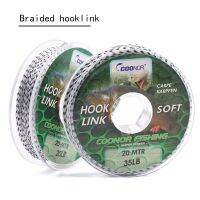 【CC】 20m Carp Fishing Soft Braided Hooklink Multifilament PE Wires Hair Rigs Accessories End Tackle 15LB/20LB/35LB