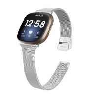 【sought-after】 【User-friendly】 【Customizable】 สายนาฬิกาแบบ Milanese สำหรับ Fitbit Sense ตายข่ายสแตนเลสสายนาฬิกาข้อมือสำหรับ Apple Watch Loop สำหรับ Fitbit Versa 3 Lite Clasp Correa