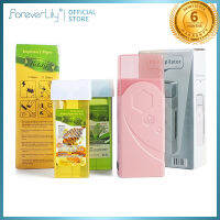 foreverlily 4in1 อุปกรณ์แว็กซ์ขี้ผึ้งกำจัดขน,ชุดแถบขี้ผึ้งเปียก