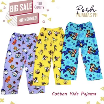 JanElla's PAJAMA SET BIG SIZE (4 to 9 Years Old) SLEEPWEAR TERNO for KIDS  BOYS 100% Cotton Made in Vietnam