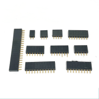 100PCS Single Row Pin Female Header Socket Pitch 2.54Mm 1*2P 3P 4P 6P 8P 12P 15P 20P 40P Pin Connector สำหรับ Arduino