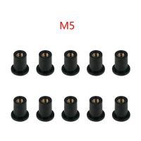 10Pcs M4/M5/M6ยาง Well Nuts Blind Fastener กระจกกระจก Fairing Cowl รถจักรยานยนต์การปรับเปลี่ยนเครื่องมือ