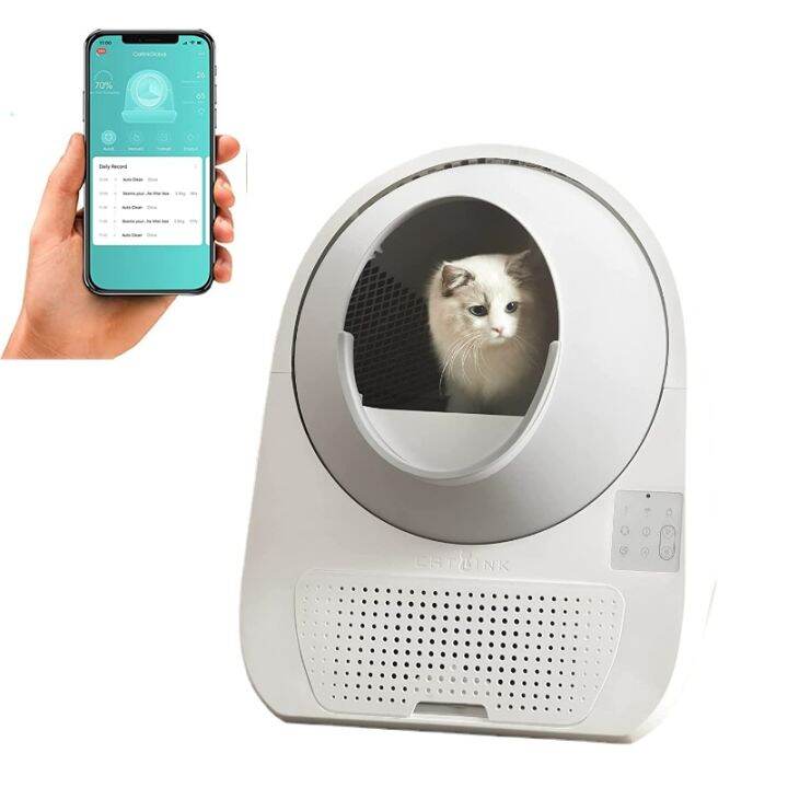 CATLINK Luxury Automatic Cat Litter Box WIFI App Control Double Odor
