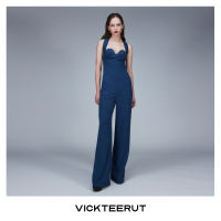 VICKTEERUT (ราคาปกติ 11,000-.) Criss Cross Back Bustier Jumpsuits จัมพ์สูท สายไขว้หลัง