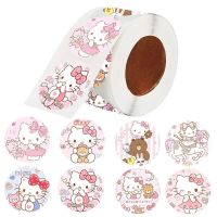 ▥ 500 Stickers Per Roll Cartoon Animation Childrens Toy Sticker 2.5cm Yugui Dog Sanrio Hand Account Label Decoration Seal Sticker