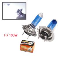 [ANYA Auto Parts] หลอดไฟฮาโลเจน100W H7 2อุปกรณ์เสริมรถยนต์หลอดไฟแสงไฟขาวจัดไฟพลังงานสูงตัดหมอกที่จอดรถแหล่งกำเนิดแสงไฟหน้า