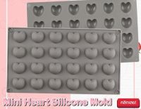 Mini Heart Silicone Mold พิมพ์ซิลิโคน ทำขนม โมล์สบู่ ลายหัวใจเล็ก