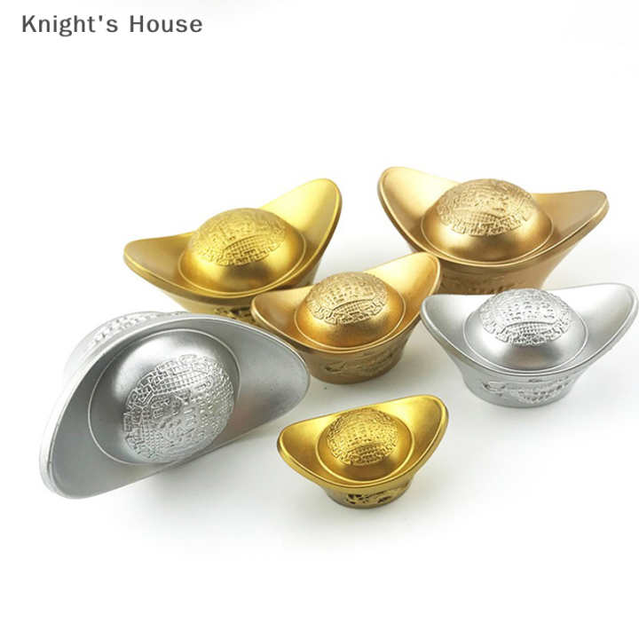 knights-house-ทองปลอมจีนโบราณ-yuanbao-ingot-เครื่องประดับเฟิง-shui-ขนาดเล็ก-wealth-gold-ingot-ตกแต่งบ้านของขวัญ