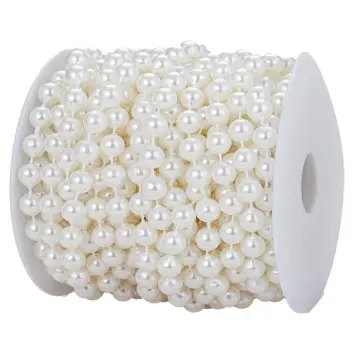 100pcs Pearl Beads Through Hole Ivory Pearl Vase Filler Craft