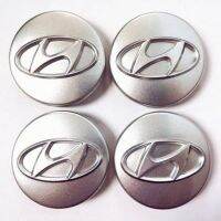 New 4pcs 60MM center center cover badge logo badge sticker for Hyundai Santa Fe Sonata Solaris Azera Creta I30 yang are