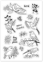 Autumn Clear Stamps Autumn Rain Plant Silicone Stamp for Card Making Decoration and DIY Scrapbooking