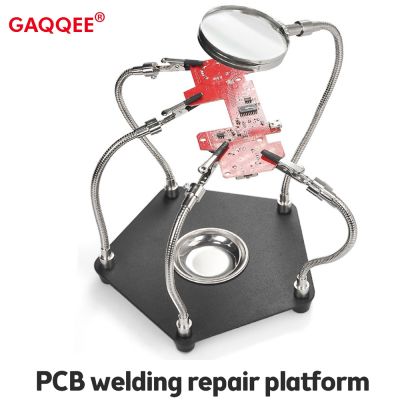Welding Magnifying Glass Auxiliary Clip Magnifier Soldering Solder Iron Stand Holder Station Rework Repair Tool for Weld Repair