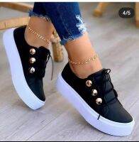 Shoes Women Sneakers White Round Head Platform Causal Sports Student Cute Pink Girl Lolita Fashion Flats 2021 Spring