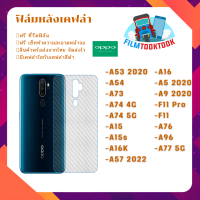 ฟิล์มกันรอยหลังเคฟล่า รุ่น Oppo A53 2020 / A54 / A73 / A74 4G / A74 5G / A15 / A15s / A16 / A16K / A57 2022 / A5 2020 / A9 2020 / F11 Pro / F11 / A76 / A96 / A77 5G