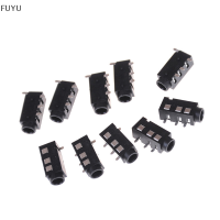 FUYU 10 pcs PJ-320D 4 pins SMD 3.5mm FEMALE Headphone JACK Connector PCB MOUNT