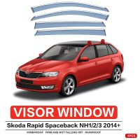 สำหรับ SKODA Rap Spaceback Window Visor ที่กันสภาพอากาศ Se ที่บังแดดหน้ารถยนต์คิ้วกระจกรถที่กันสภาพอากาศอุปกรณ์ตกแต่งรถยนต์