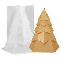 Christmas Tree Candle Mold Christmas Decorations Candle Making Mold Folding Paper Style Tree Candle Mold Non-Stick Epoxy Resin Silicone Mold for Christmas Centerpiece Decorations handy