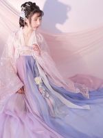 Original Hanfu หญิงเย็บปักถักร้อยสด Chebula กระโปรง Han องค์ประกอบชุดใหม่รุ่นฤดูใบไม้ผลิชุดสีชมพู...