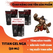 Combo x3Titan Gel Nga cao cấp - Gel dành cho nam - hàng chính hãng