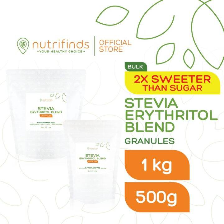 Nutrifinds® Stevia Erythritol Blend Granules 2X Sweet BULK Lazada PH