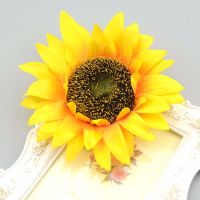 30pcs Large 14cm Artificial Silk Sunflower Flower Heads For Home Wedding Decoration DIY Scrapbook Christmas Party Craft Supplies