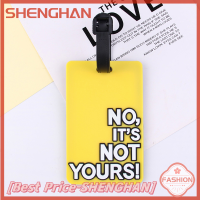 SHENGHAN ป้าย PVC กระเป๋าสัมภาระกระเป๋าเดินทางตัวอักษรสำหรับกระเป๋าเดินทาง,ป้ายชื่อกระเป๋าระบุตัวตนป้ายติดกระเป๋าน่ารักกระเป๋าอุปกรณ์เสริมสำหรับการเดินทางเครื่องบิน